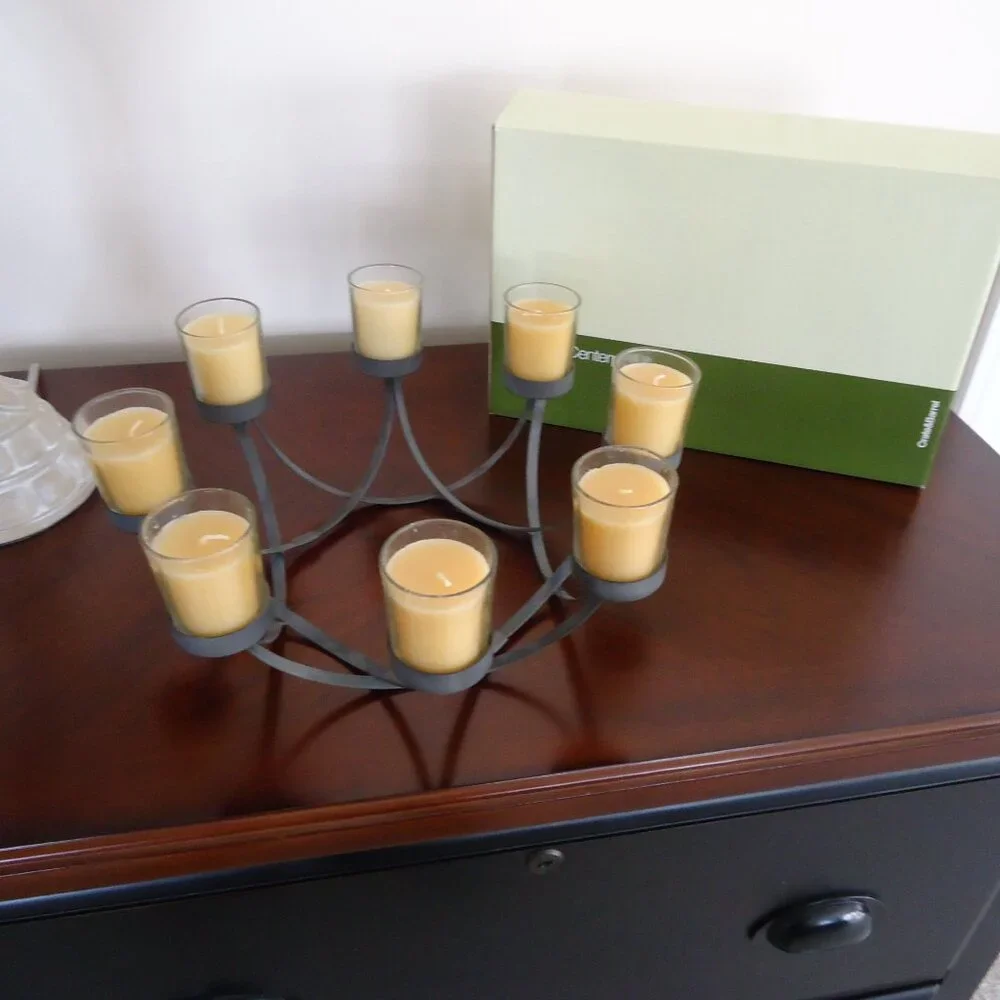 Crate & Barrel Patio Umbrella Centerpiece Candle Holder